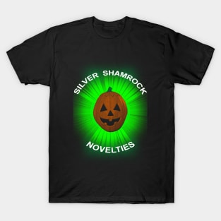 Silver Shamrock Pumpkin Head T-Shirt